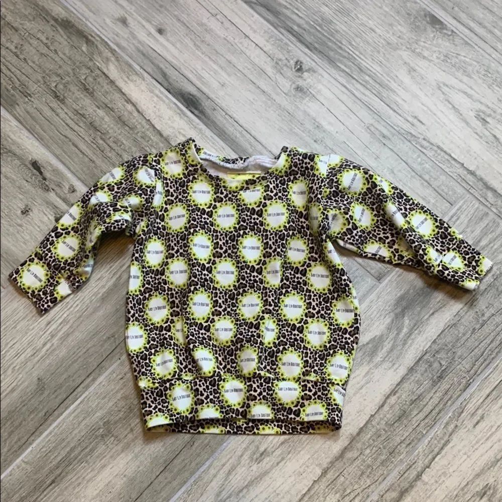 Yellow Sunflower Leopard Print Sweatshirt